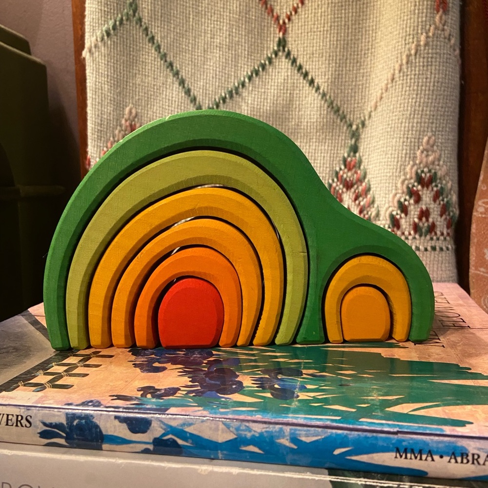 Glueckskaefer Arch House Building Set Waldorf/Montessori Wooden Toy